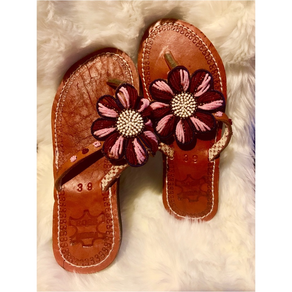 Exquisite Beaded Sandals